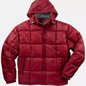 Men's Puffy Jacket Size Large Very Warm NEW!!! Lol Burgundy Maroon